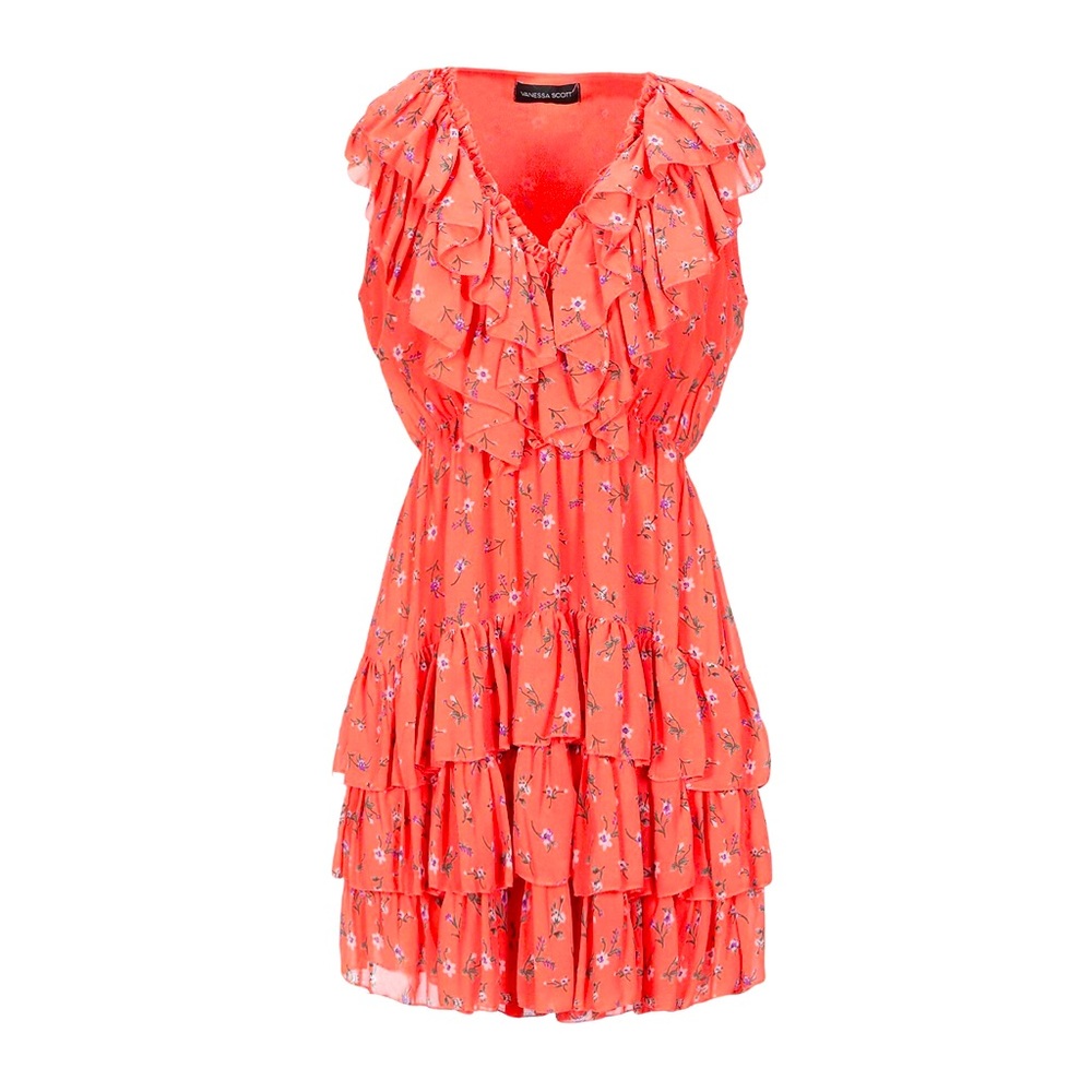 Ruffle mini dress